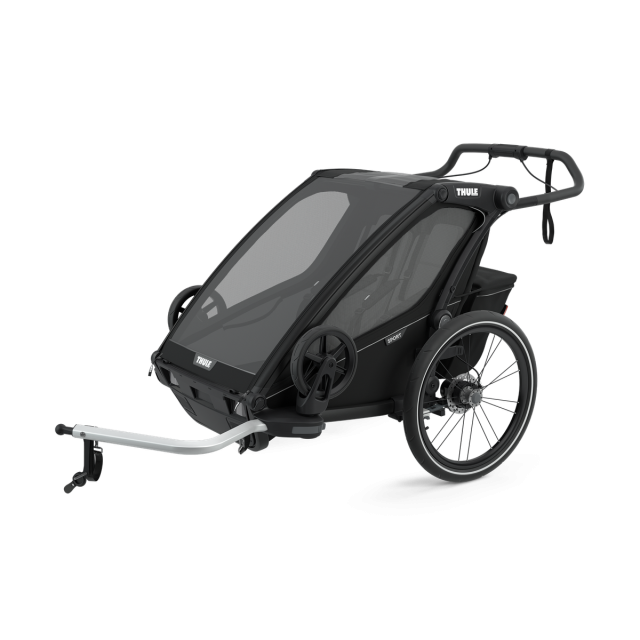 Thule chariot sport double cykelvagn black/midnight black