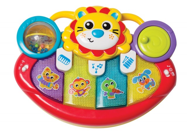 Playgro lion activity kick toy piano