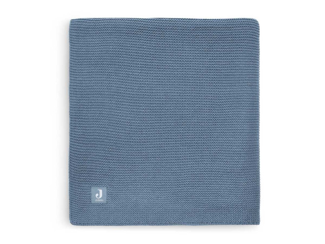 Jollein filt basic knit jeans blue 75x100cm
