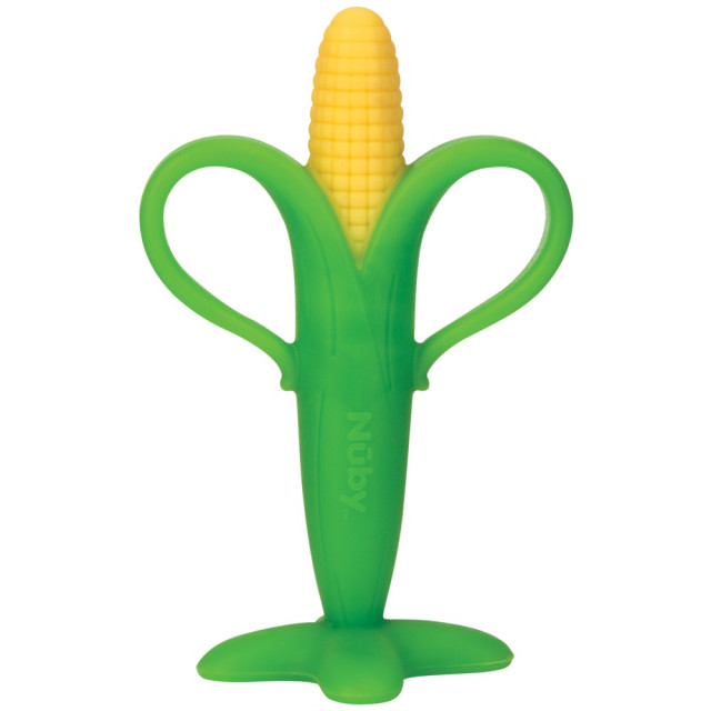 Nuby teether silicone corn