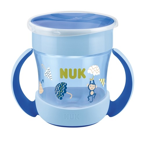 Nuk evolution mini magic cup glow in the dark blå 160ml