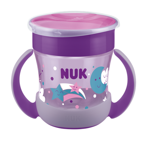 Nuk evolution mini magic cup glow in the dark rosa 160ml