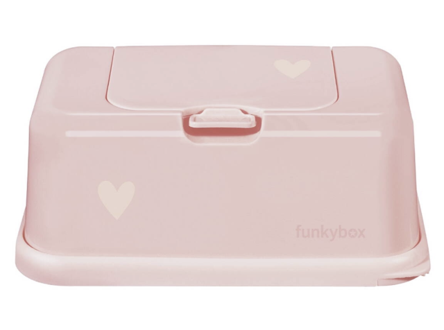 Funkybox förvaring våtservetter pink heart