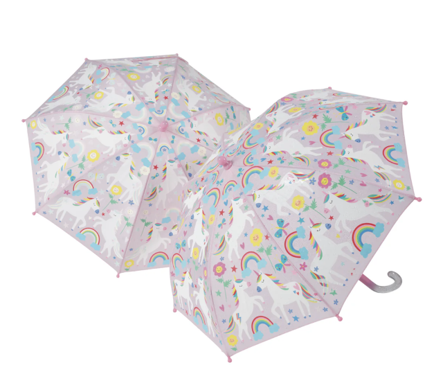 Floss & rock färgskiftande paraply rainbow unicorn
