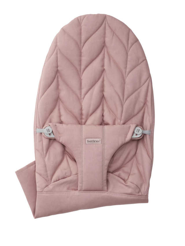 Babybjörn extra tygsits till babysitter quilt bladmönster antikrosa