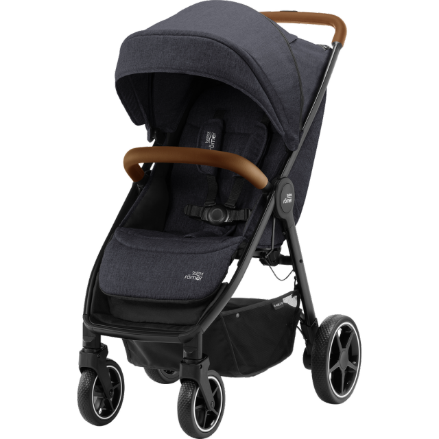 Britax sittvagn b-agile r black shadow brown handle