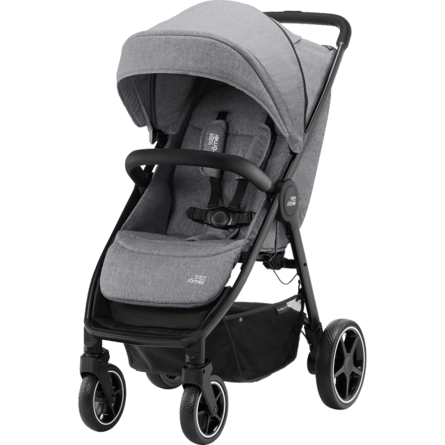 Britax sittvagn b-agile r elephant grey black handle