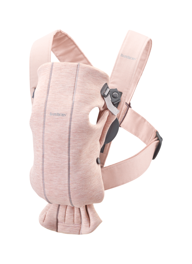 Babybjörn bärsele mini 3D jersey ljusrosa