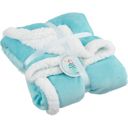 2B baby filt fleece blå 76x91cm