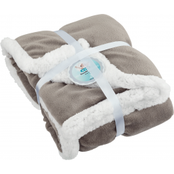 2B baby filt fleece grå 76x91cm 