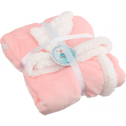 2B baby filt fleece rosa 76x91cm