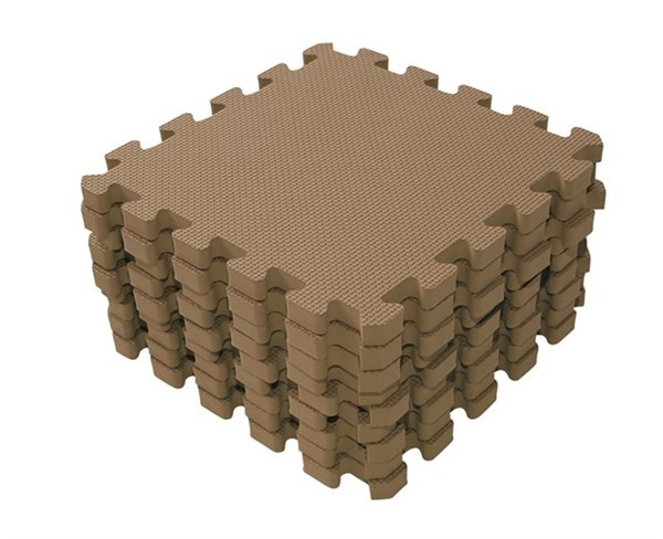Babydan pusselmatta cappuccino 9-delar 