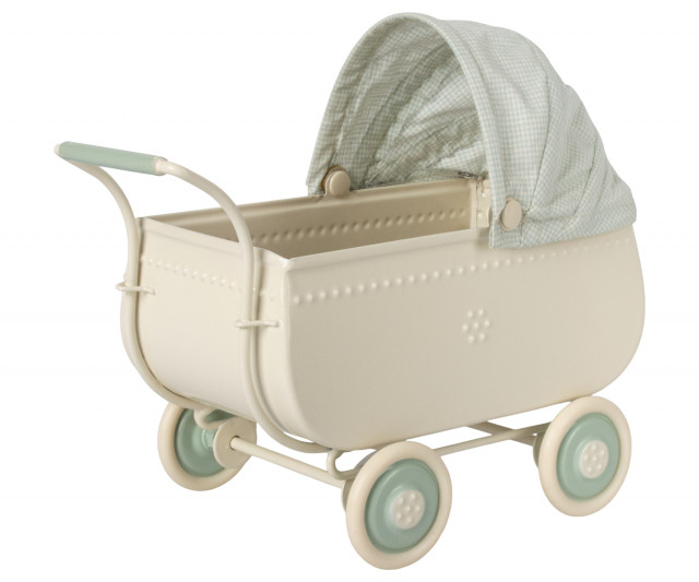 Maileg dockvagn micro blue