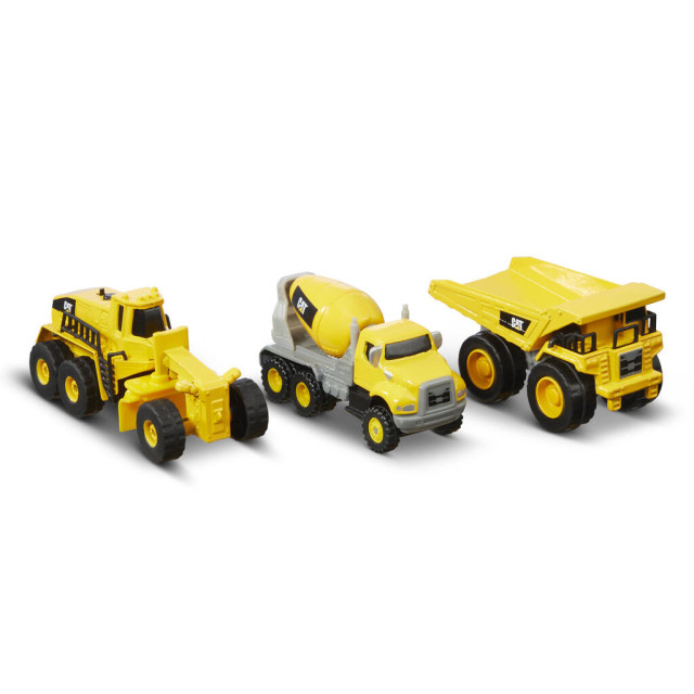 Cat fordon metall arbetsfordon gjutning 3-pack