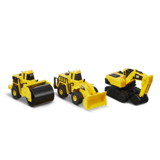 Cat fordon metall arbetsfordon asfalt 3-pack 