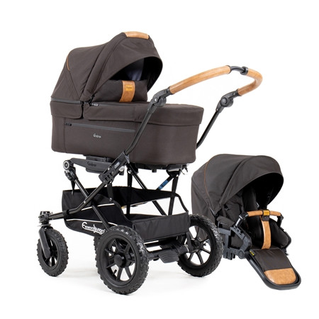 Emmaljunga alu s air flat duovagn outdoor brown 2024 