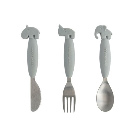 Done by deer bestick easy-grip 3-p grey