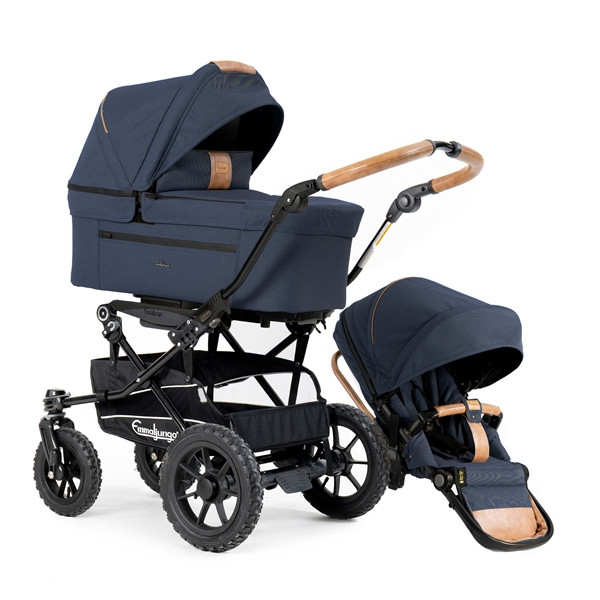 Emmaljunga alu s air ergo duovagn outdoor navy 2024 