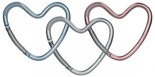 Dooky barnvagnskrok hjärta 1-pack