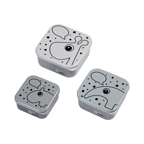 Done by deer snack box contour 3-pack grey