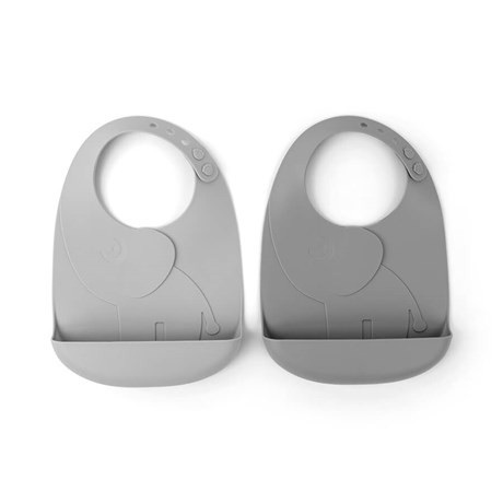 Done by deer peekaboo haklapp silikon elphee grey 2-pack