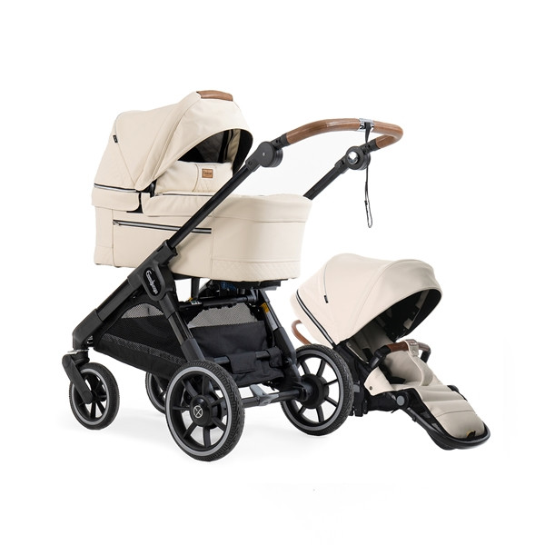 Emmaljunga sento lux ergo duovagn/syskonvagn sand beige 2024