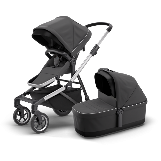 Thule sleek duovagn aluminium/shadow gray
