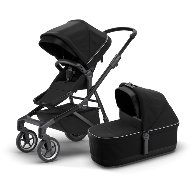 Thule sleek duovagn black/midnight black