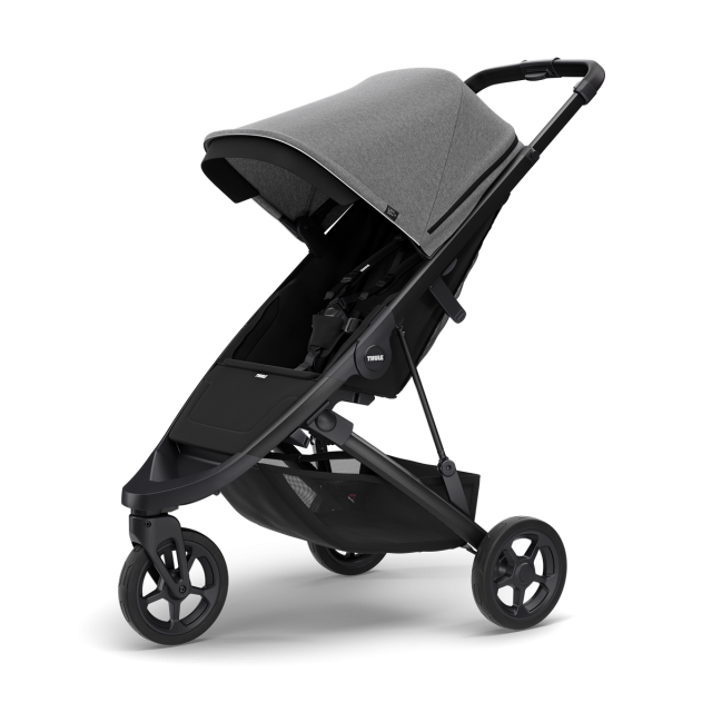 Thule spring sittvagn black/gray melange