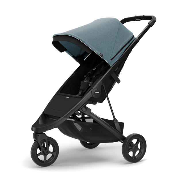 Thule spring sittvagn black/teal melange