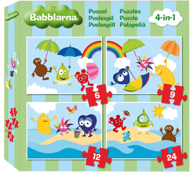 Babblarna pussel 4in1