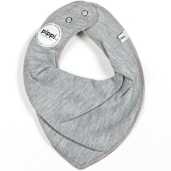 Pippi bib grey melange