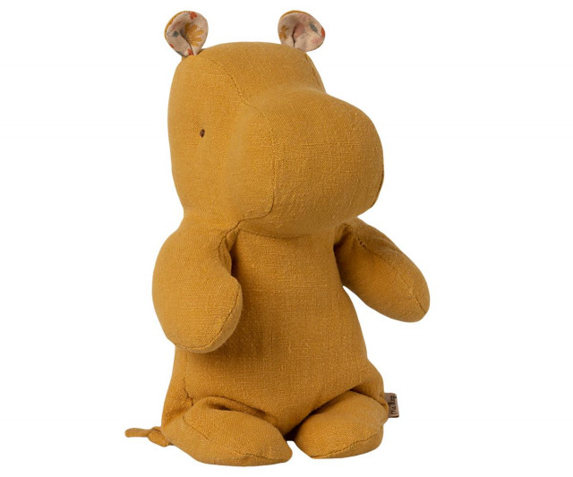 Maileg safari friends little hippo dusty yellow