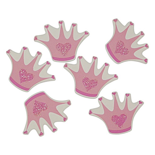 Edelweiss dekoration krona rosa 12-pack