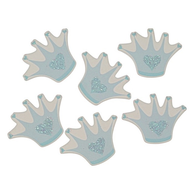 Edelweiss dekoration krona blå 12-pack