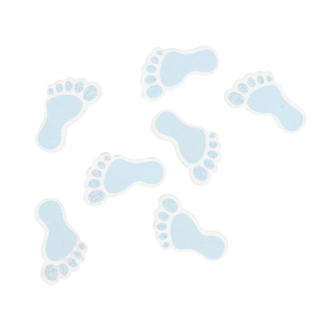 Babyshower babyfötter blå