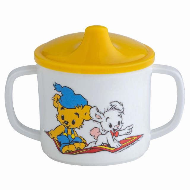 Rätt start bamse pipmugg spillsäker gul