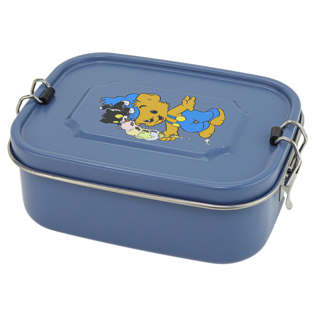 Rätt start bamse lunchlåda i stål petrol