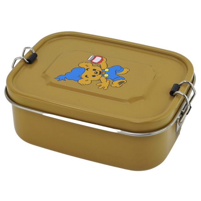 Rätt start bamse lunchlåda i stål gul
