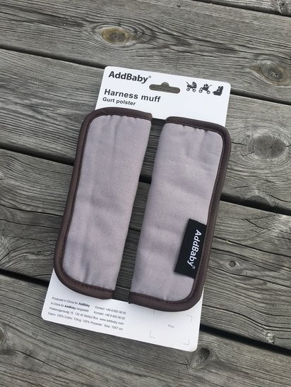 Add baby bältesmuddar gråmelerade