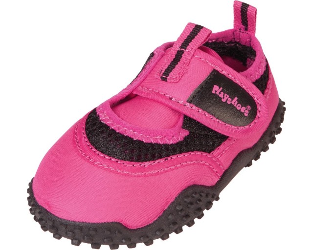 Playshoes badsko cerise/svart