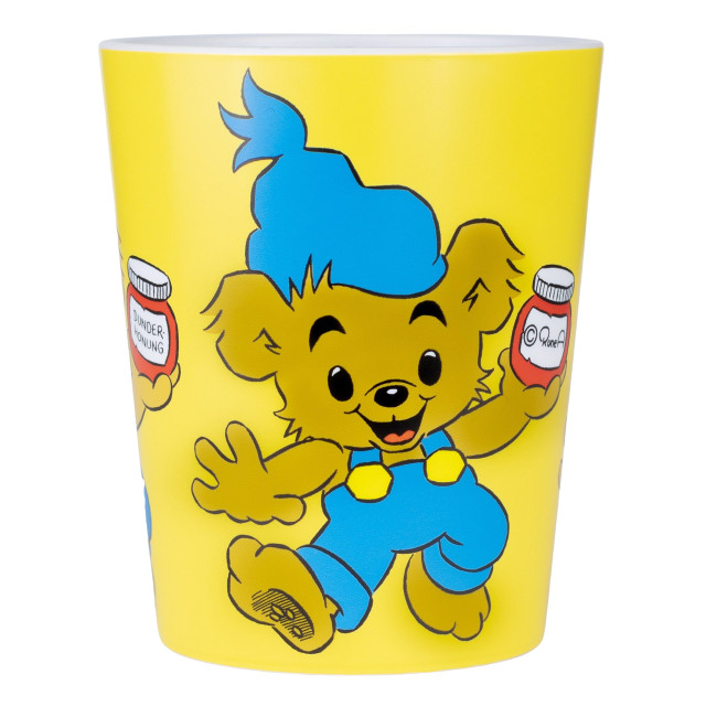Rätt start bamse tumblermugg gul