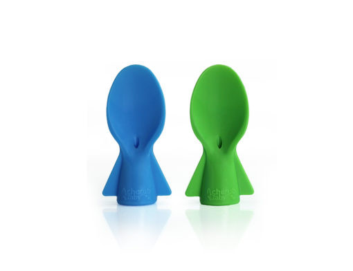 Cherub baby skedar till matpåsar 2-pack blå/grön