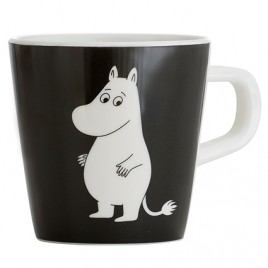 Rätt start mumin mugg med handtag vatten & bad svart