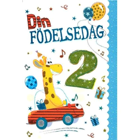 Spaderteam kort 2 år giraff