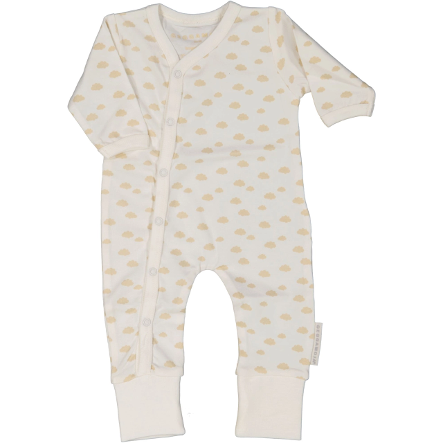 Geggamoja sparkdräkt bambu beige Prematur