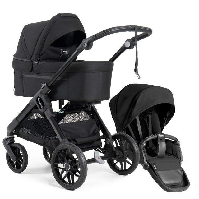 Emmaljunga sento max flat+ duovagn urban black