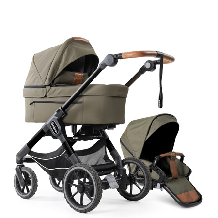 Emmaljunga 2023 NXT90F select duovagn outdoor olive, välj mellan 3 olika chassin