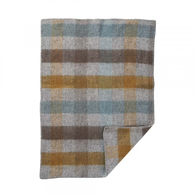 Klippan yllefabrik ullfilt gotland multi turkos 65x90cm SLUT för tillfället
