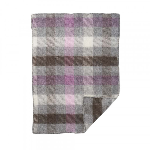 Klippan yllefabrik ullfilt gotland multi rosa 65x90cm